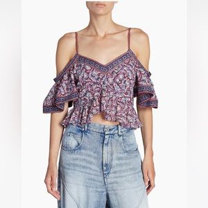 Isabel Marant Étoile Garuva Off-The-Shoulder Top size 4